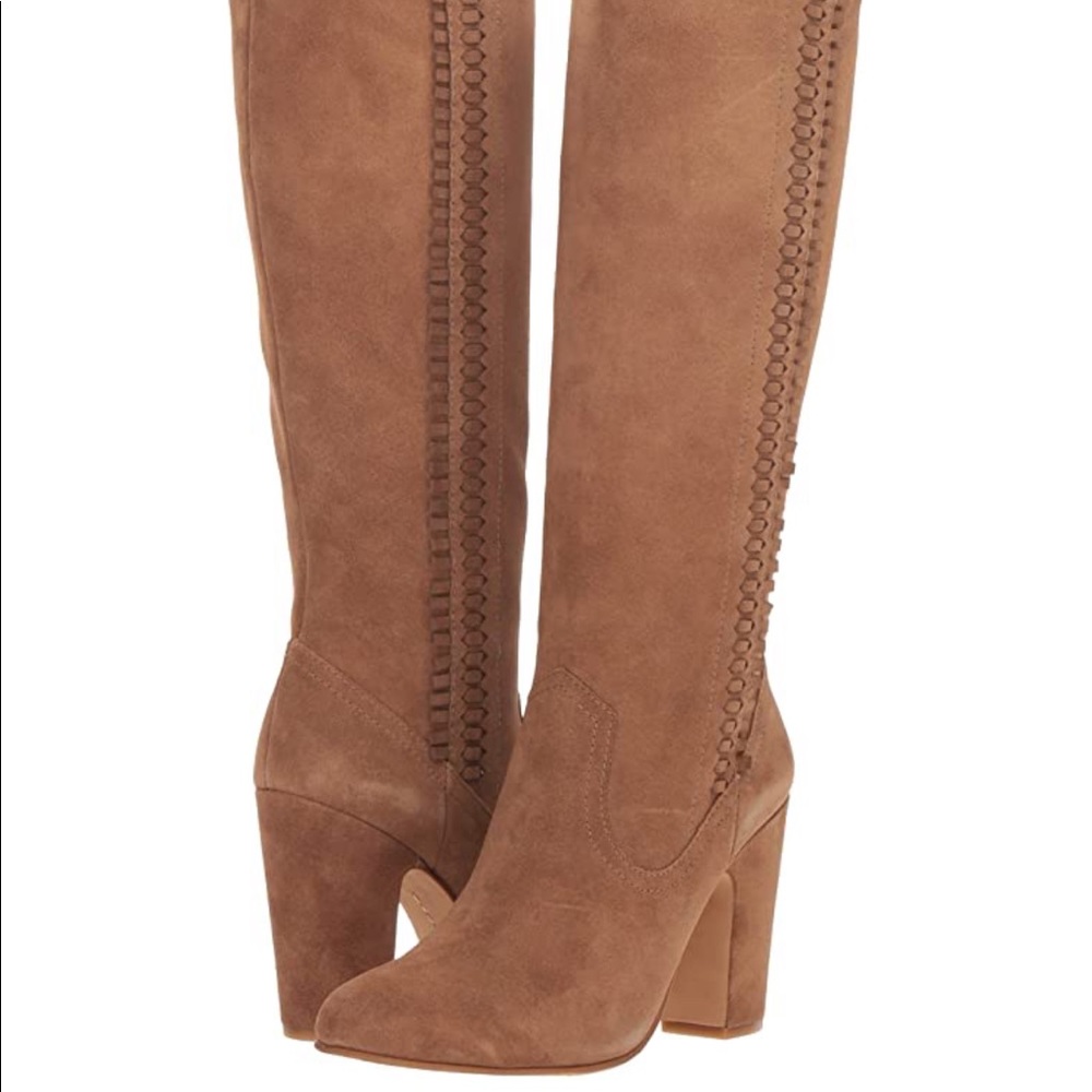 Vince Camuto Corrana Camel Suede Boots - Size 8M